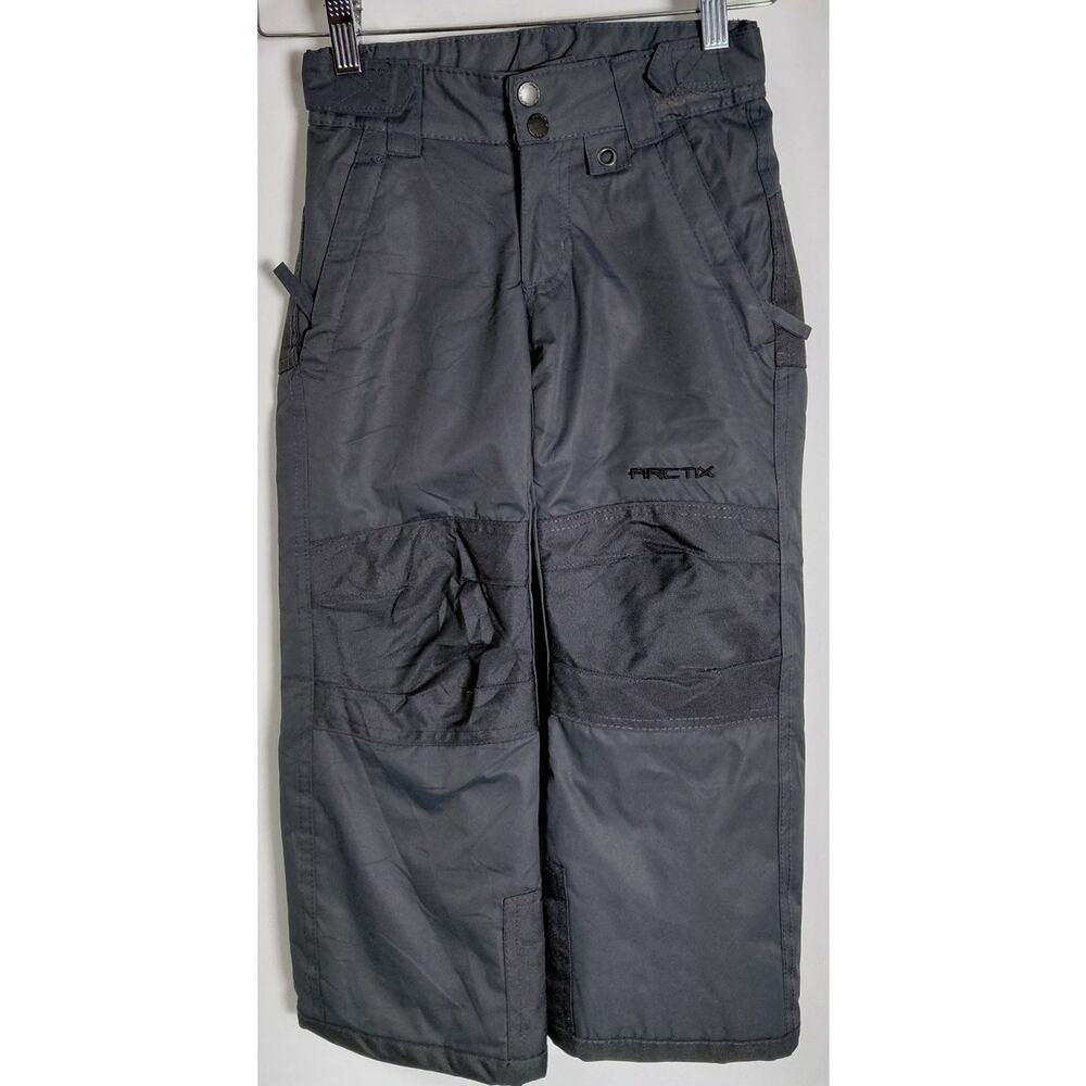 Arctix 1550 Kids Snow Pants Gray Solid Polyester Size XS/TP